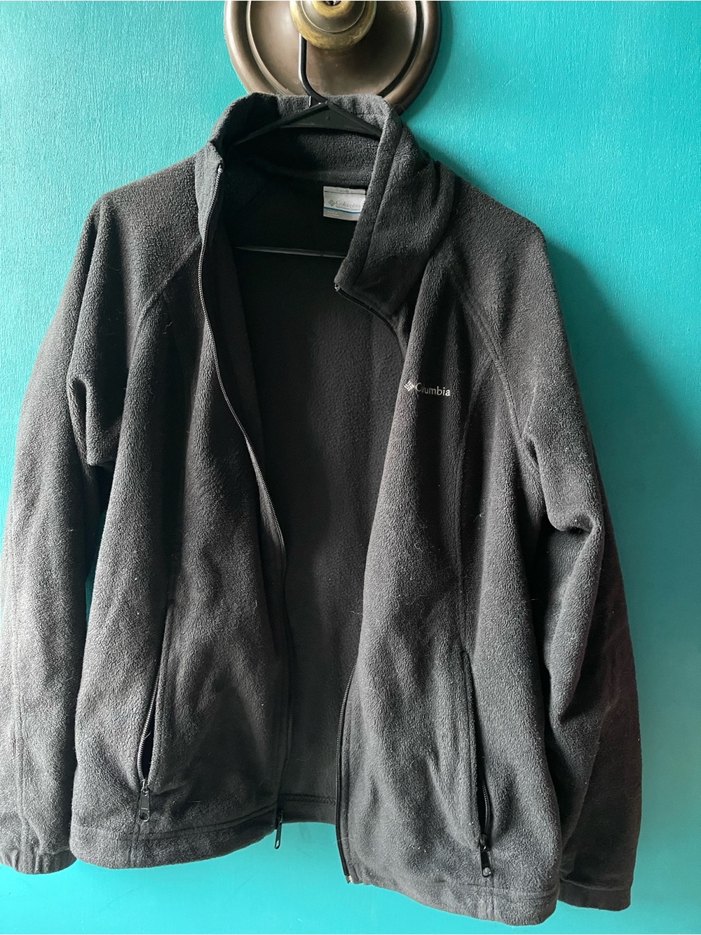 Columbia Black Full-Zip Fleece Jacket